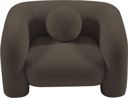 Milo Brown Boucle Fabric Chair C