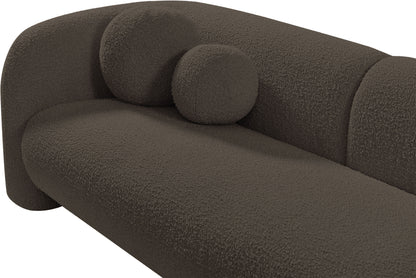 Milo Brown Boucle Fabric Loveseat L