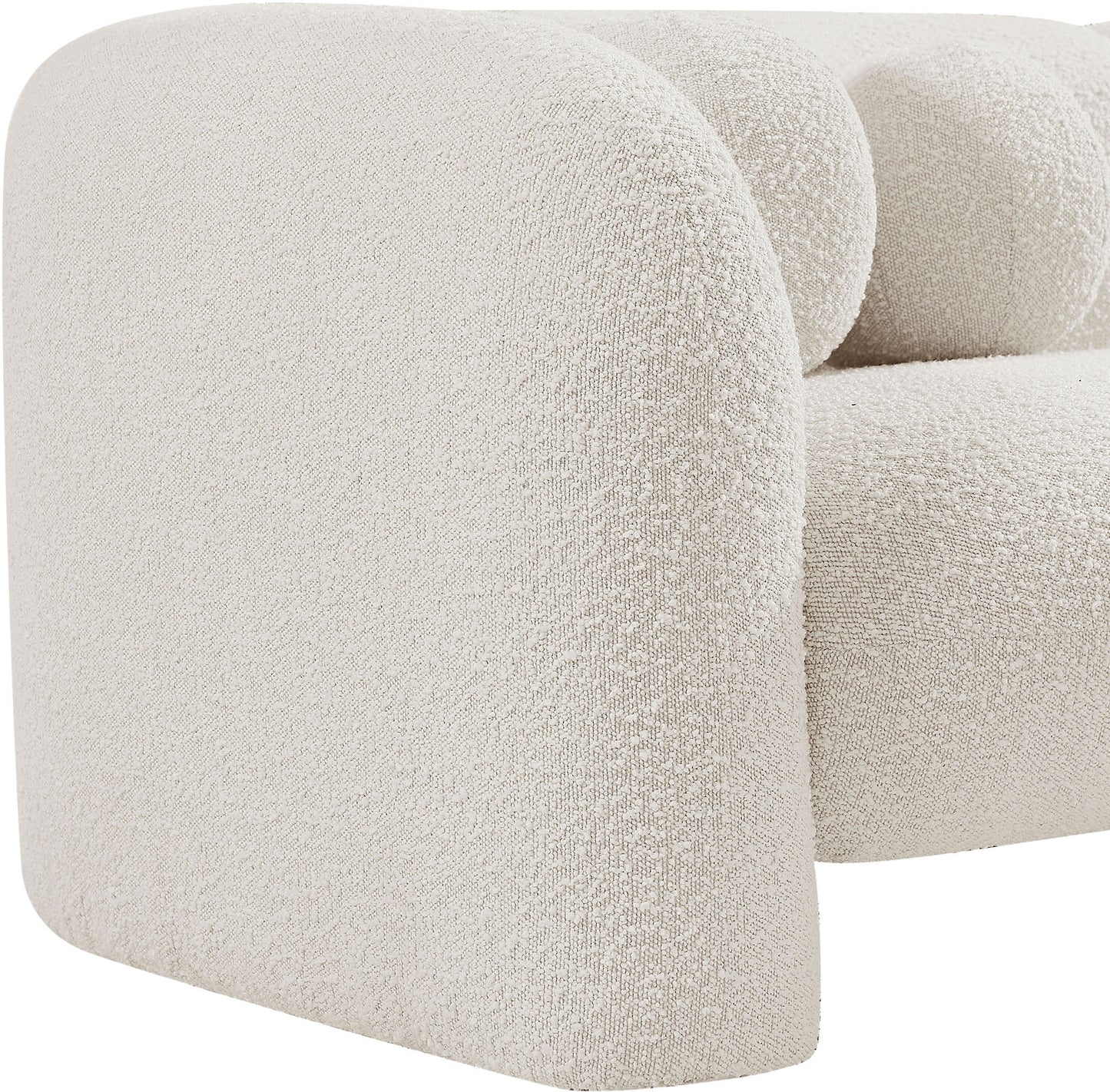 milo cream boucle fabric chair c