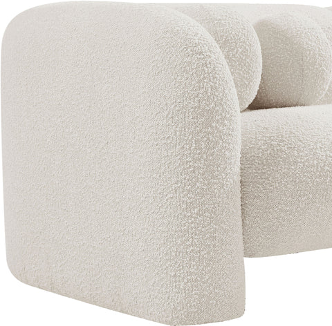 Milo Cream Boucle Fabric Chair C