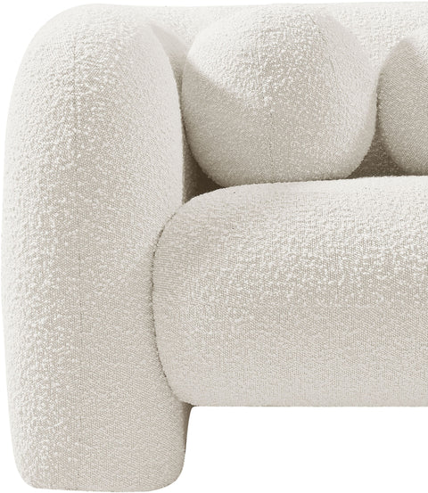 Milo Cream Boucle Fabric Chair C