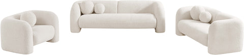 Milo Cream Boucle Fabric Chair C