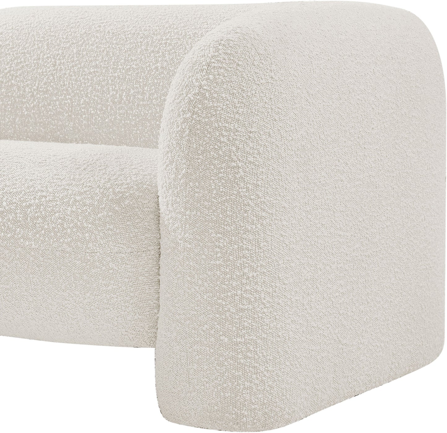 milo cream boucle fabric chair c