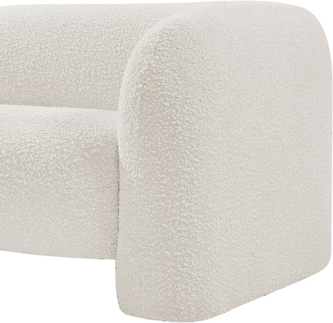 Milo Cream Boucle Fabric Chair C
