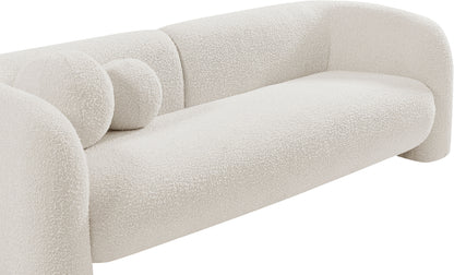 Milo Cream Boucle Fabric Loveseat L