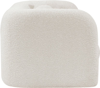 Milo Cream Boucle Fabric Loveseat L