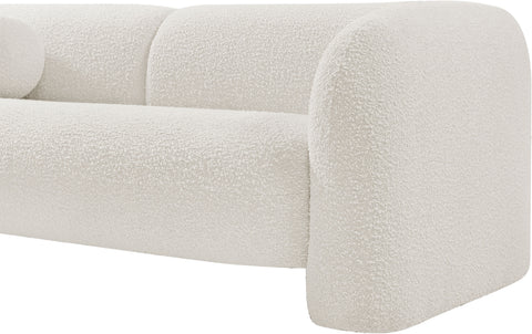 Milo Cream Boucle Fabric Loveseat L