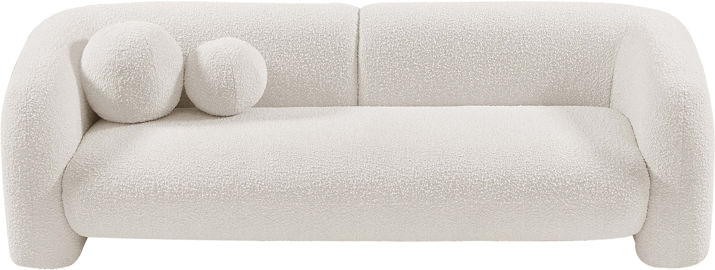 milo cream boucle fabric sofa s