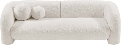 Milo Cream Boucle Fabric Sofa S