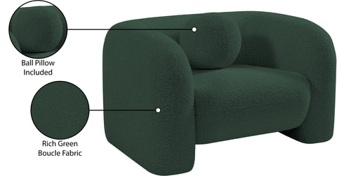 Veda Boucle Fabric Upholstered Chair, 1 Piece