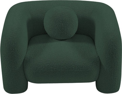 Milo Green Boucle Fabric Chair C