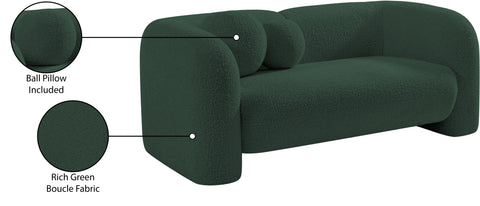 Veda 66" Boucle Fabric Upholstered Loveseat, 1 Piece