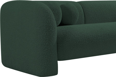 Milo Green Boucle Fabric Loveseat L