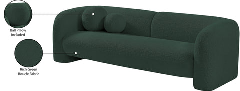 Veda 89" Boucle Fabric Upholstered Sofa, 1 Piece