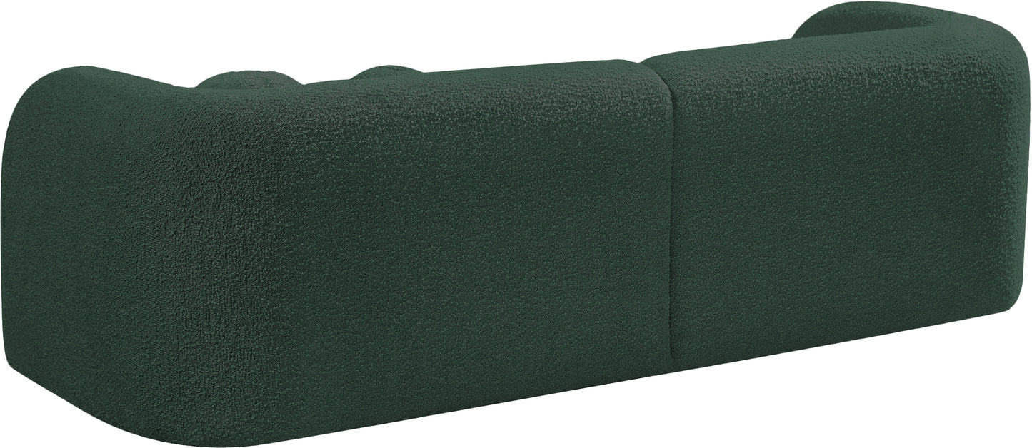 milo green boucle fabric sofa s