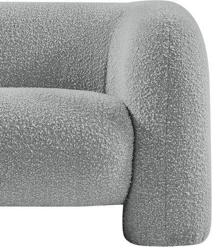 Milo Grey Boucle Fabric Chair C