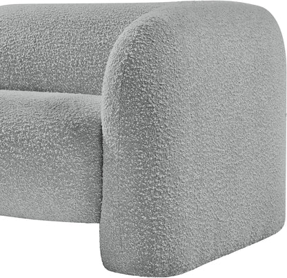 Milo Grey Boucle Fabric Chair C