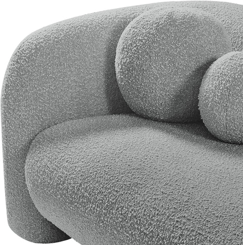 Milo Grey Boucle Fabric Chair C