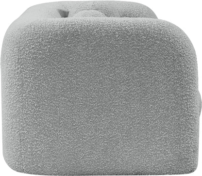 Milo Grey Boucle Fabric Loveseat L