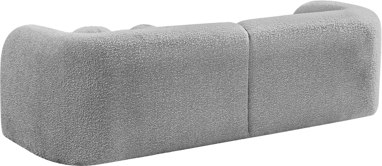 milo grey boucle fabric sofa s