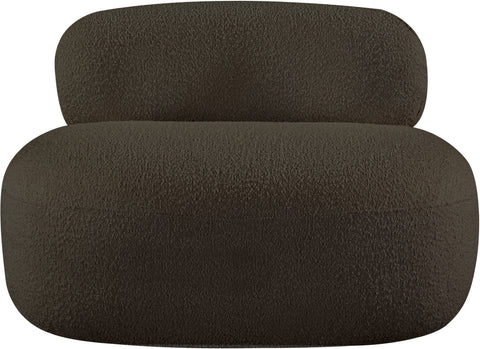 Milan Brown Boucle Fabric Chair C