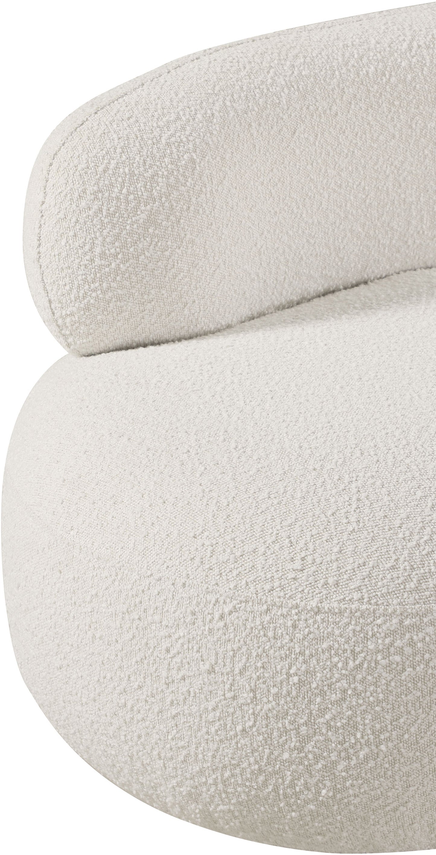 milan cream boucle fabric chair c