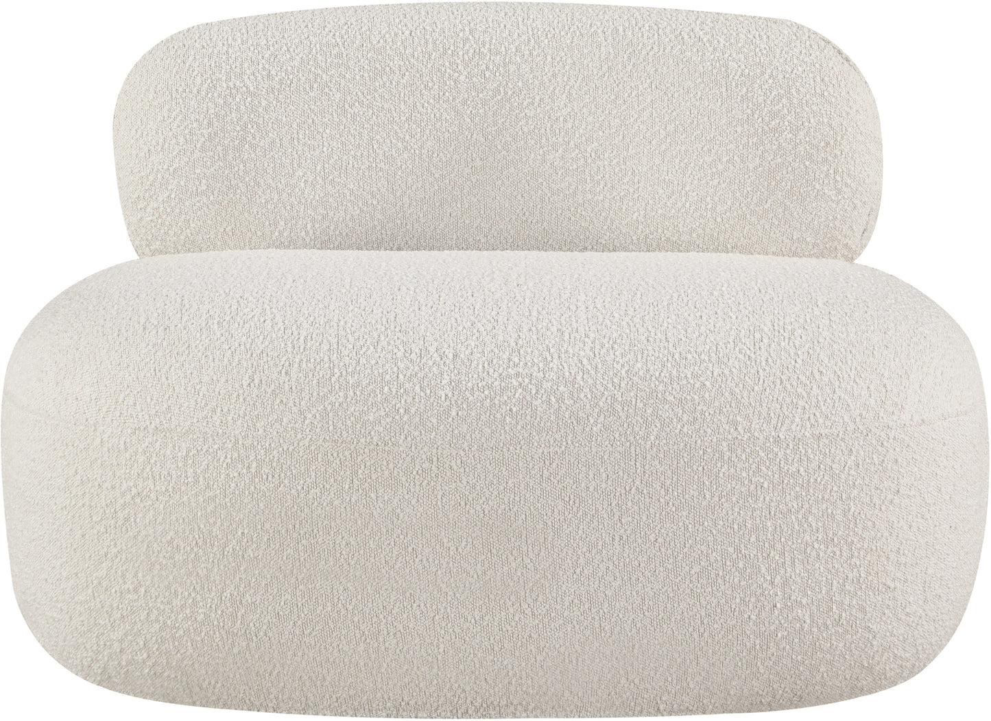 milan cream boucle fabric chair c