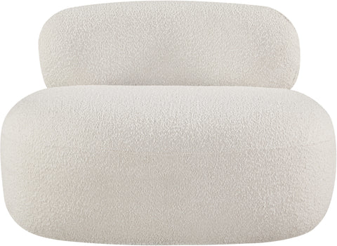 Milan Cream Boucle Fabric Chair C