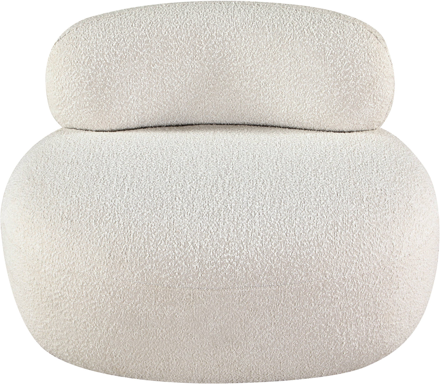 milan cream boucle fabric chair c