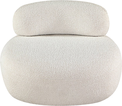 Milan Cream Boucle Fabric Chair C