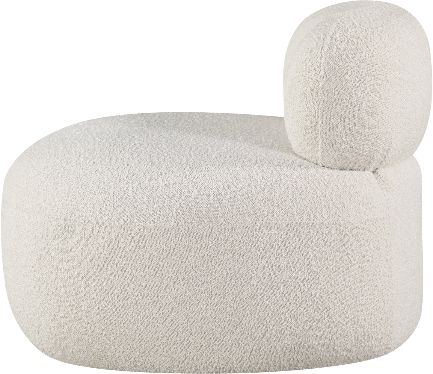 milan cream boucle fabric chair c