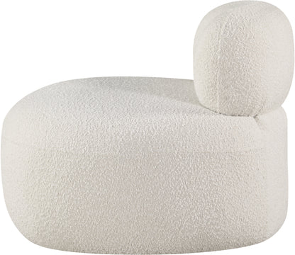 Milan Cream Boucle Fabric Chair C