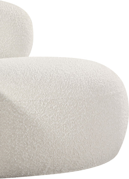 Milan Cream Boucle Fabric Chair C