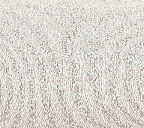 Milan Cream Boucle Fabric Loveseat L