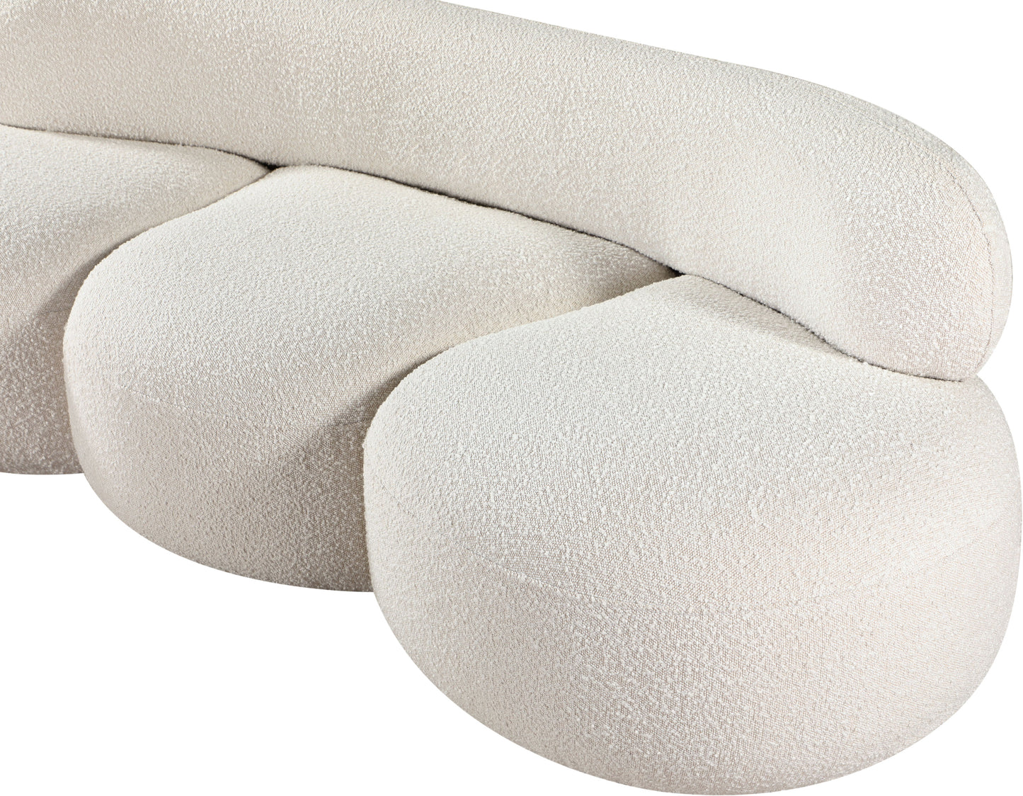 milan cream boucle fabric sofa s