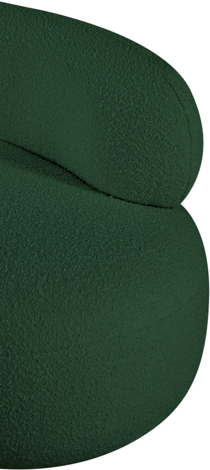 Milan Green Boucle Fabric Chair C