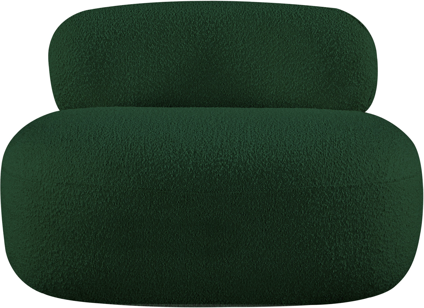 milan green boucle fabric chair c