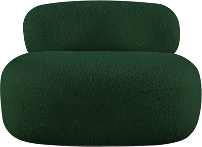 Milan Green Boucle Fabric Chair C