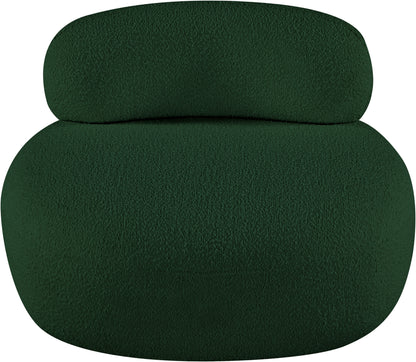 Milan Green Boucle Fabric Chair C