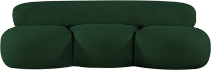 Milan Green Boucle Fabric Sofa S