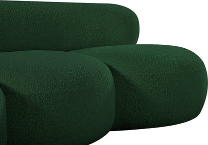 Milan Green Boucle Fabric Sofa S