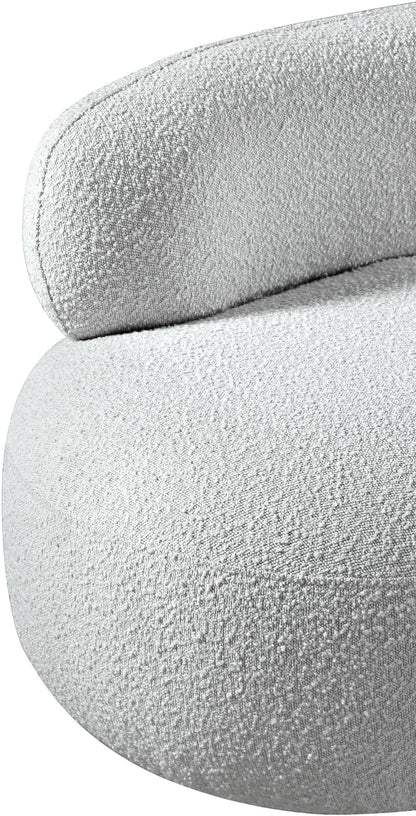 Milan Grey Boucle Fabric Chair C