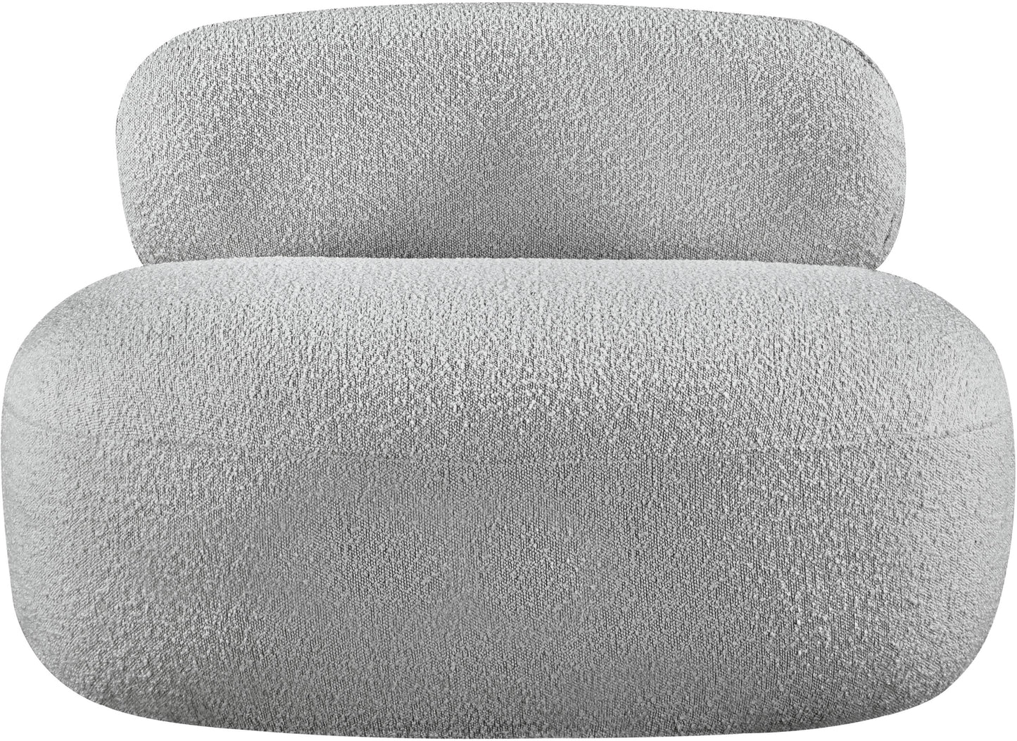 milan grey boucle fabric chair c