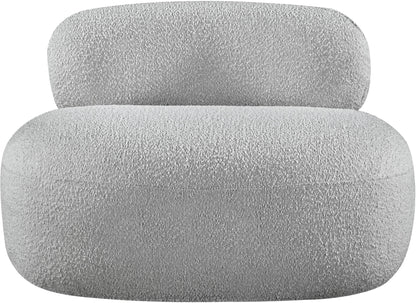 Milan Grey Boucle Fabric Chair C