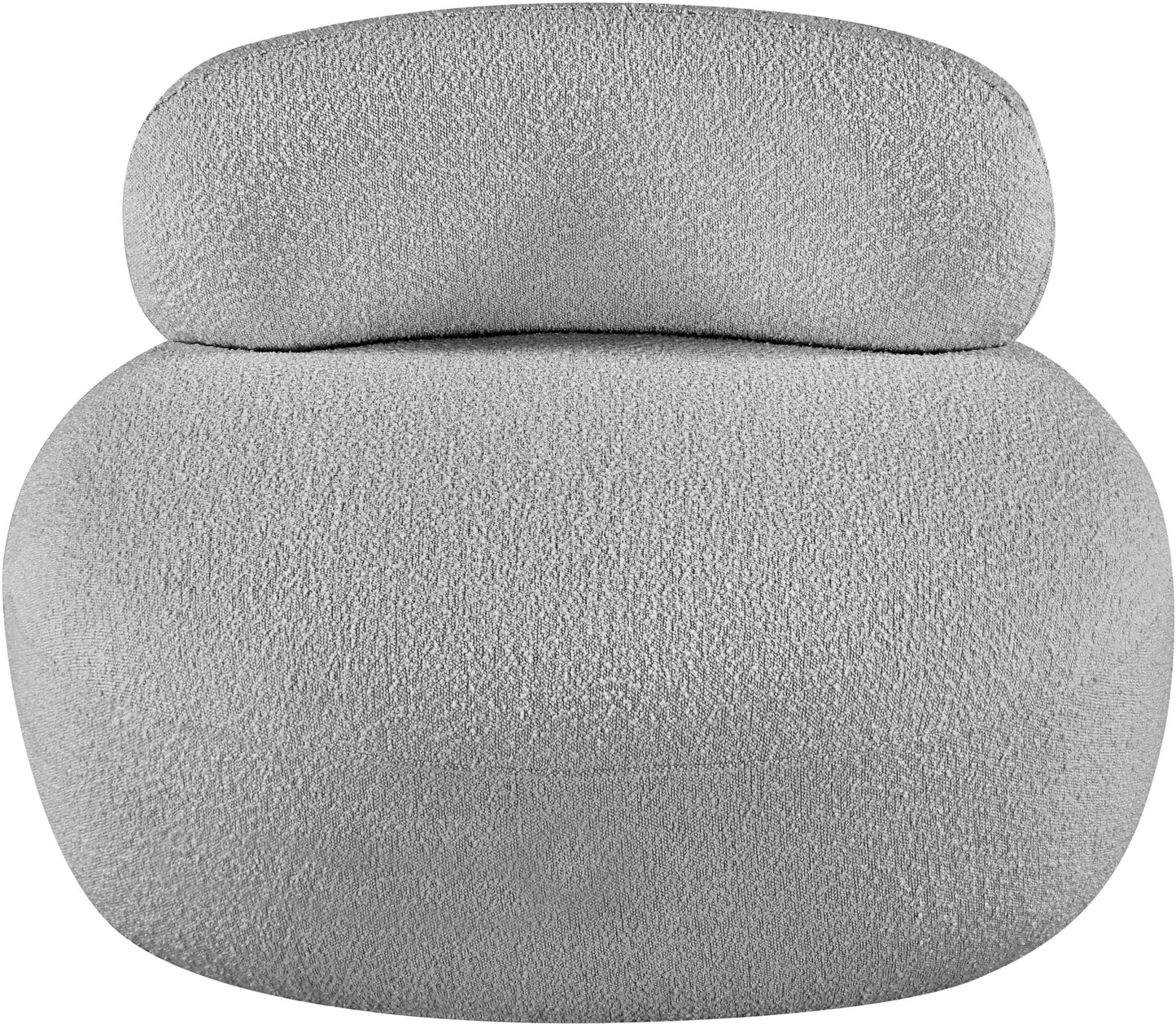 milan grey boucle fabric chair c