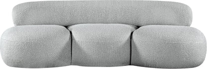 Milan Grey Boucle Fabric Sofa S