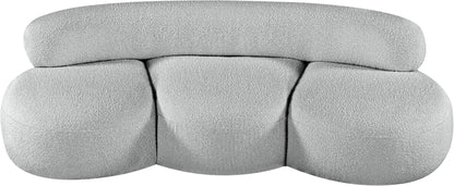 Milan Grey Boucle Fabric Sofa S