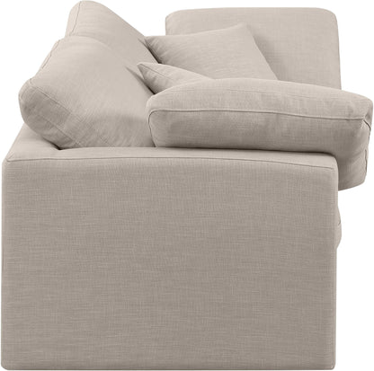 Luxus Beige Linen Textured Fabric Modular Sofa S70