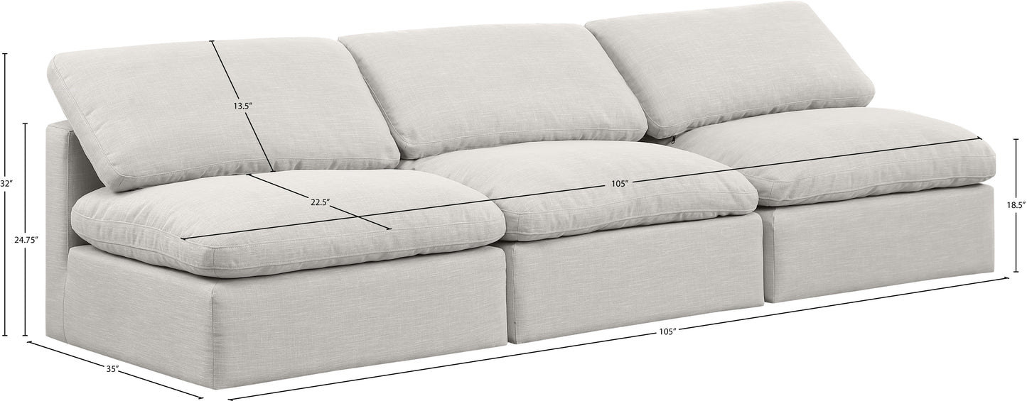 luxus cream linen textured fabric modular sofa s3