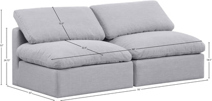 Luxus Grey Linen Textured Fabric Modular Sofa S2